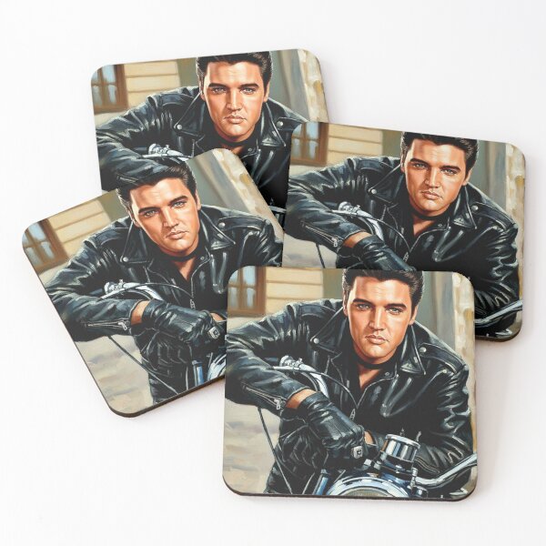 Item preview, Midnight Rider: Elvis Presley Iconic Biker Portrait Art designed and sold by Art's Diner.
