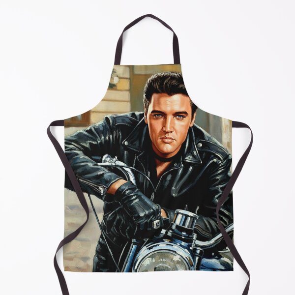 Item preview, Midnight Rider: Elvis Presley Iconic Biker Portrait Art designed and sold by Art's Diner.