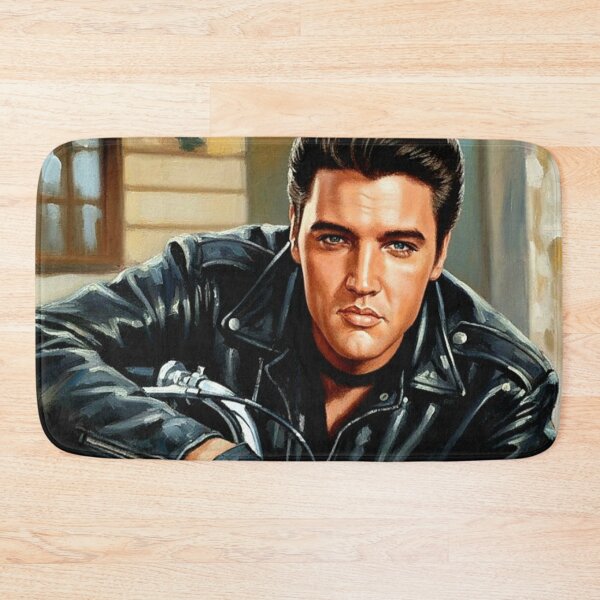 Item preview, Midnight Rider: Elvis Presley Iconic Biker Portrait Art designed and sold by Art's Diner.