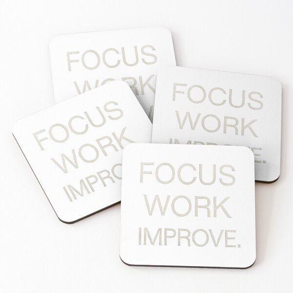 Item preview, Focus on Work, Improve Yourself – Minimal Motivational Typography Design designed and sold by rsuniquestyle.