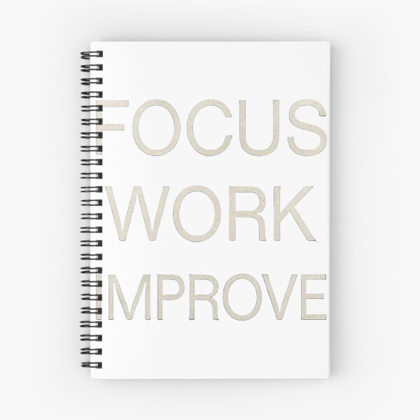 Item preview, Focus on Work, Improve Yourself – Minimal Motivational Typography Design designed and sold by rsuniquestyle.