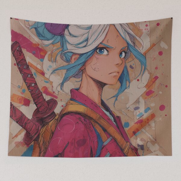 Item preview, Vibrant Ronin – Colorful Anime Swordswoman designed and sold by A-VN STUDIOS.