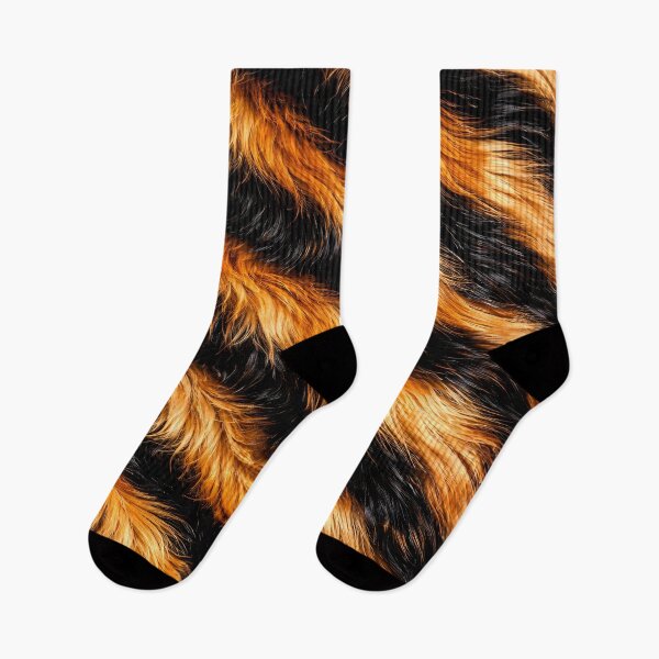 Item preview, Wild Tiger Fur – Realistic Orange & Black Texture designed and sold by Kaleidoscope Print.