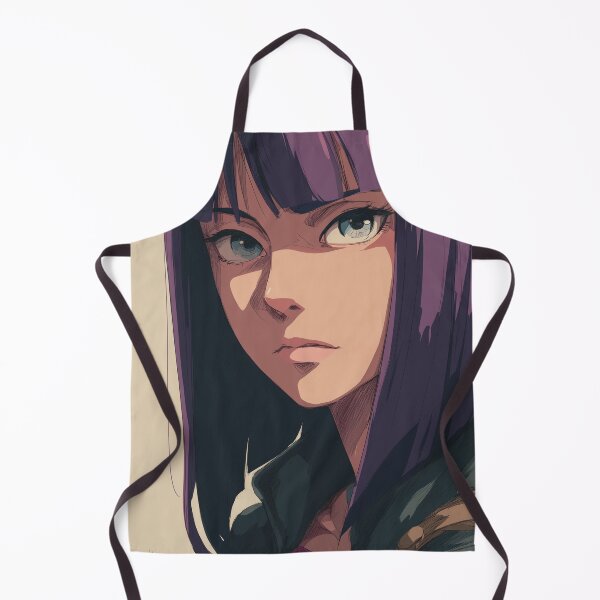 Artikelvorschau, Violet Shadows – Ernsthaftes Anime-Mädchen mit lila Haaren entworfen und verkauft von A-VN STUDIOS.