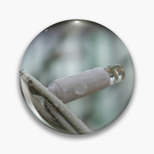 Item preview, Close-Up Of Wet Barbed Wire With Water Droplets In Outdoor Industrial Setting designed and sold by Nmallia.