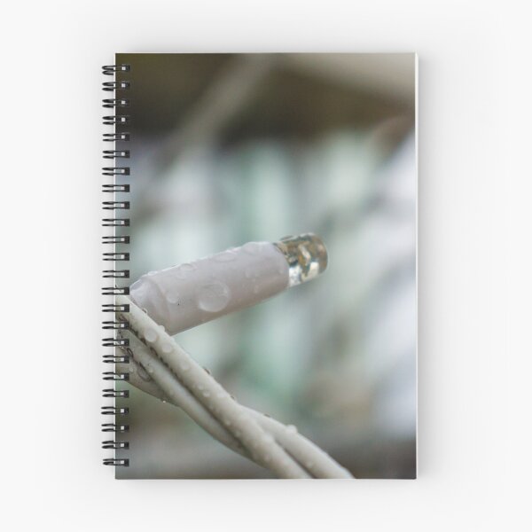 Item preview, Close-Up Of Wet Barbed Wire With Water Droplets In Outdoor Industrial Setting designed and sold by Nmallia.