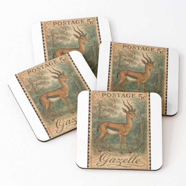 Item preview, Vintage Gazelle Postage Stamp – Wildlife Collectible designed and sold by ForeverPrintsOK.