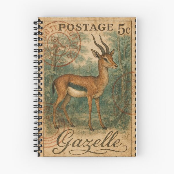 Item preview, Vintage Gazelle Postage Stamp – Wildlife Collectible designed and sold by ForeverPrintsOK.