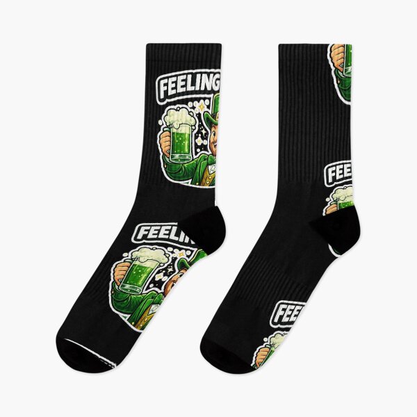 Item preview, Feeling Green Funny St. Patrick's Day Shirt Shamrock Leprechaun Design designed and sold by Timeless Junction.