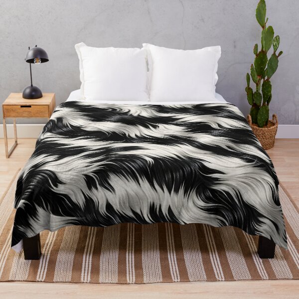 Item preview, Black & White Zebra Fur – Realistic Wild Texture designed and sold by Kaleidoscope Print.