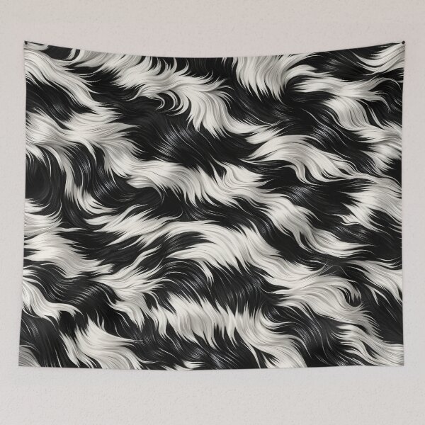 Item preview, Black & White Zebra Fur – Realistic Wild Texture designed and sold by Kaleidoscope Print.