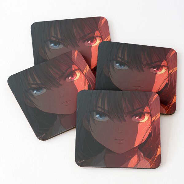 Item preview, Duality – Red and Blue Heterochromia Anime Portrait designed and sold by A-VN STUDIOS.