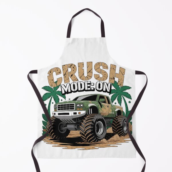 Item preview, Crush Mode On Camo Monster Truck Off Road designed and sold by Happy'CLICK'.