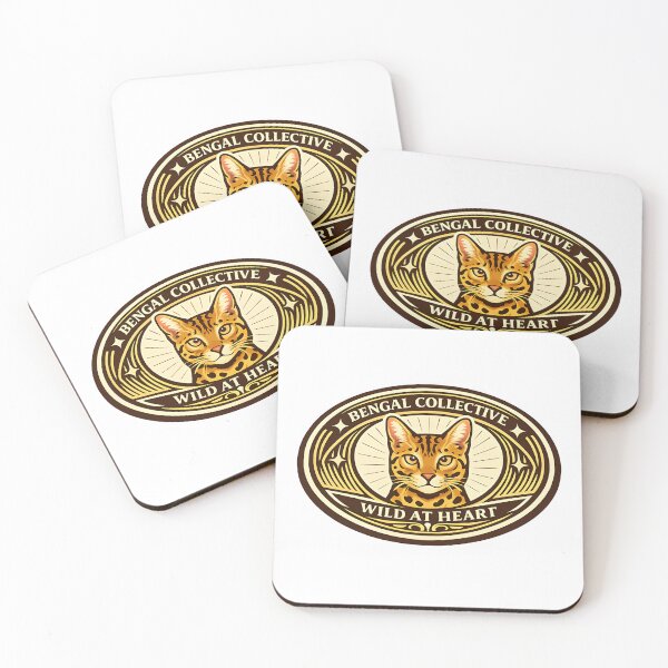 Item preview, Bengal Collective Art Deco Cat Club Emblem designed and sold by postmarkpaw.