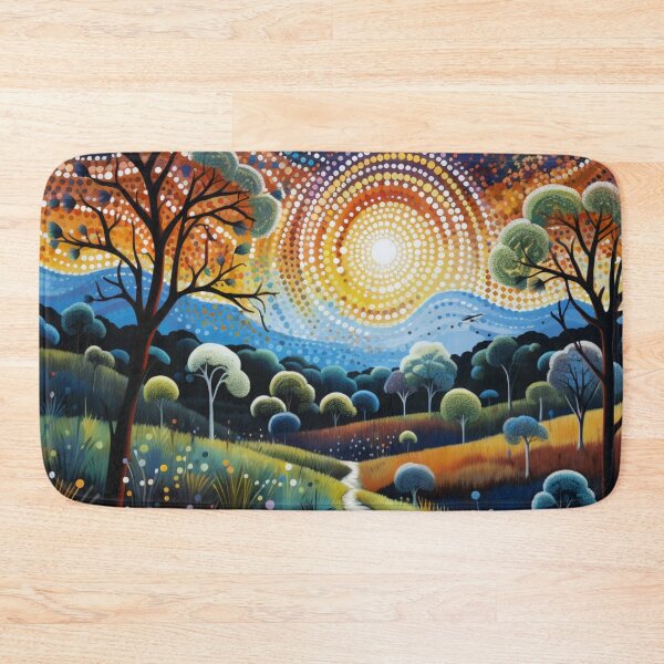Item preview, Aboriginal Inspired Art - Dawn in the Daintree Rainforest designed and sold by GrinGalore.