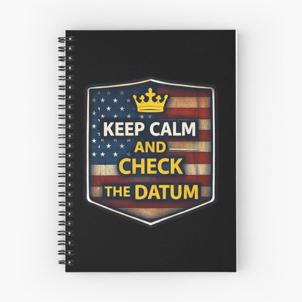Item preview, Keep Calm And Check The Datum Surveyor Badge designed and sold by Virelo.