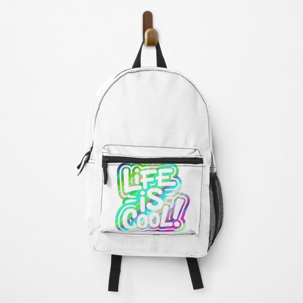 Item preview, Life is cool, text, caption, fun, letters, white, black designed and sold by wizard-work.