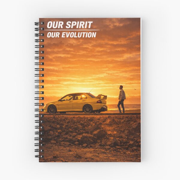 Item preview, Mitsubishi Evo 9 poster OUR SPIRIT OUR EVOLUTION designed and sold by TheMitsuGuy.