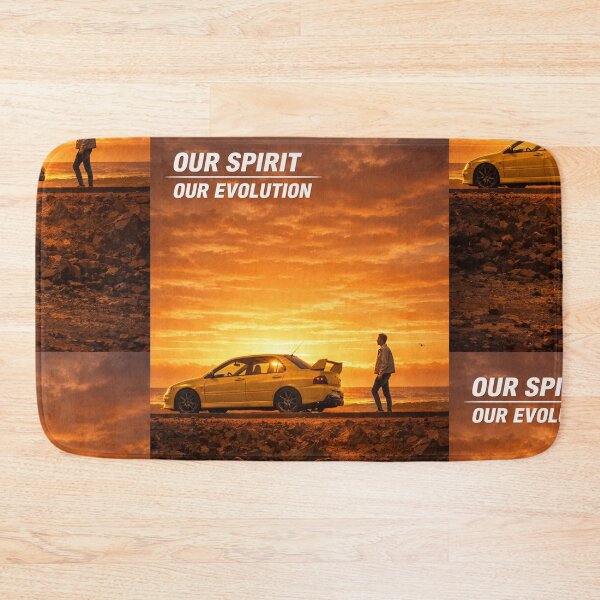 Item preview, Mitsubishi Evo 9 poster OUR SPIRIT OUR EVOLUTION designed and sold by TheMitsuGuy.