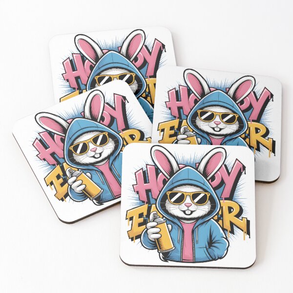 Item preview, Cool Hoppy Easter Bunny Graffiti Street Art designed and sold by Happy'CLICK'.