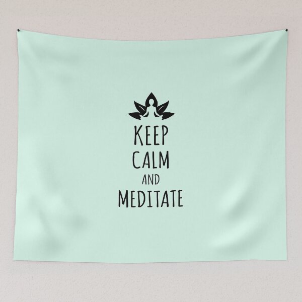 Item preview, Keep calm and meditate,fluffinski designed and sold by fluffinski.