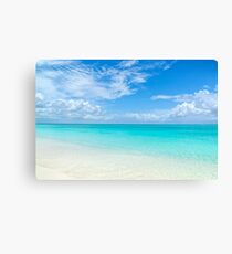 Seascape in Grace Bay, Turks & Caicos Canvas Print