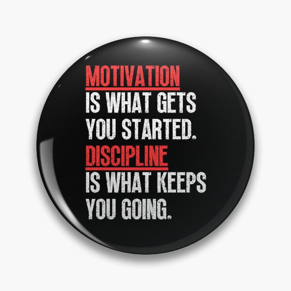 Item preview, Motivation Vs Discipline designed and sold by Dondonmart.