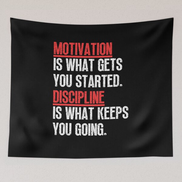 Item preview, Motivation Vs Discipline designed and sold by Dondonmart.