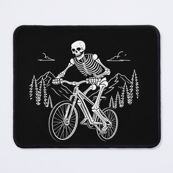 Item preview, Skeleton Riding Bike – Funny Mountain Biker Skull Cycling Design designed and sold by MUJU-pixel.