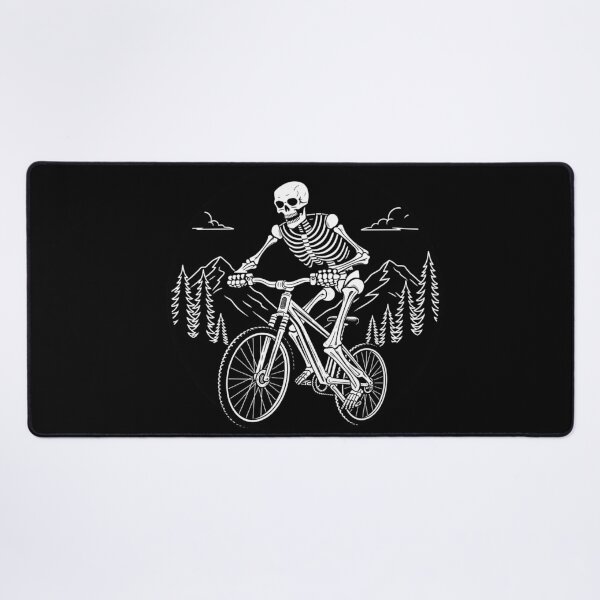 Item preview, Skeleton Riding Bike – Funny Mountain Biker Skull Cycling Design designed and sold by MUJU-pixel.