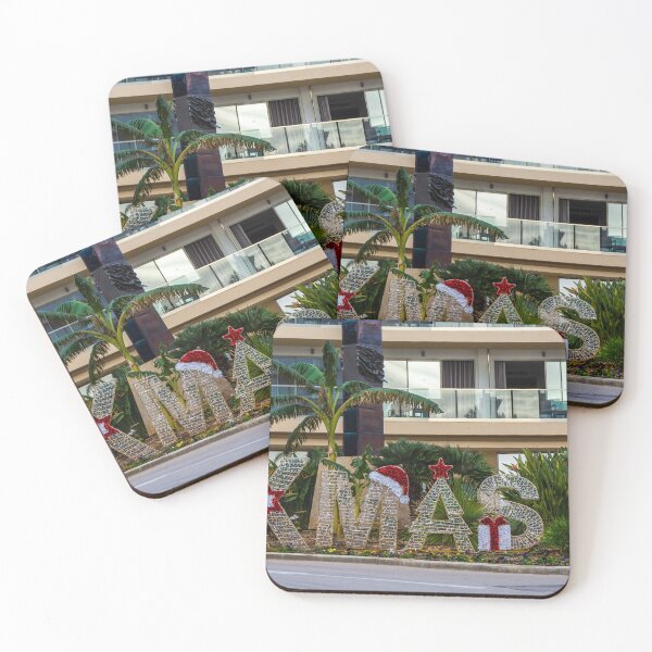Item preview, XMAS Sign Display With Santa Hat Decorations At Hotel Garden Entrance designed and sold by Nmallia.