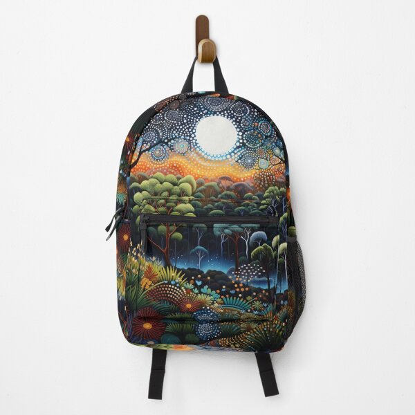 Item preview, Aboriginal Inspired Art - Moonlight in the Deep Forest designed and sold by GrinGalore.