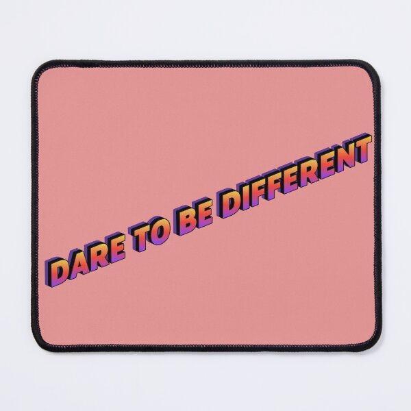 Item preview, Dare to Be Different Retro Gradient Typography - Bold Motivational Streetwear Design designed and sold by SalinahYahya.