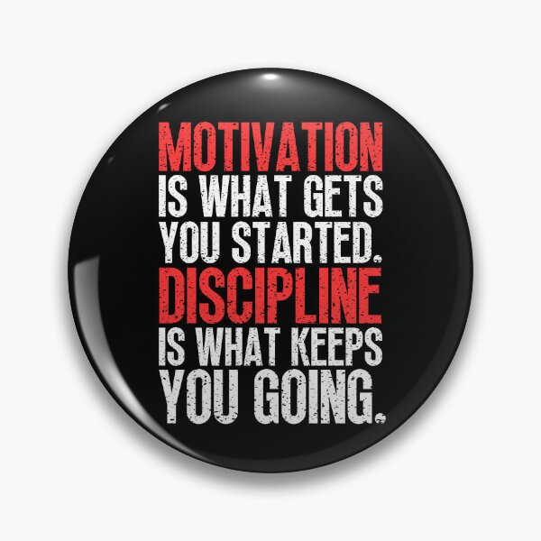 Item preview, Motivation Vs Discipline designed and sold by Dondonmart.
