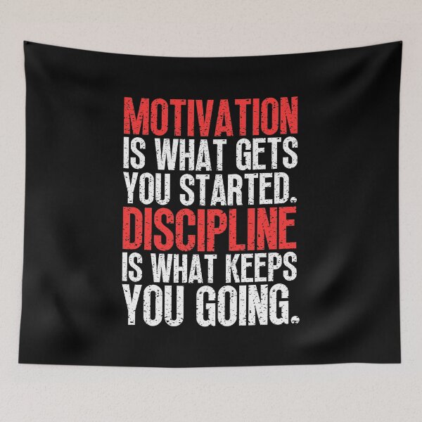Item preview, Motivation Vs Discipline designed and sold by Dondonmart.