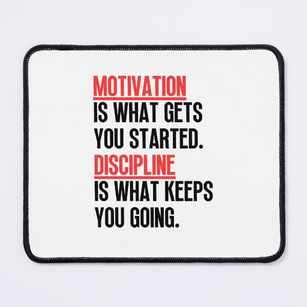 Item preview, Motivation Vs Discipline designed and sold by Dondonmart.