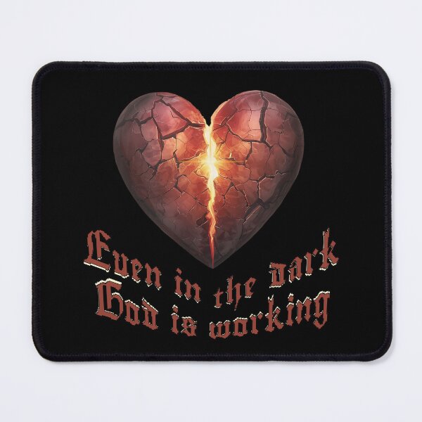 Item preview, Even in the Dark God Is Working – Christian Faith Encouragement Design designed and sold by TestudoDesign.