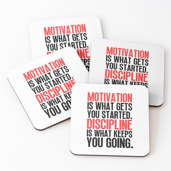 Item preview, Motivation Vs Discipline designed and sold by Dondonmart.