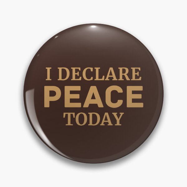 Item preview, I Declare Peace Today - Christian Faith Declaration Typography Design designed and sold by StillTrustingCo.