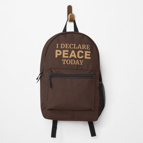 Item preview, I Declare Peace Today - Christian Faith Declaration Typography Design designed and sold by StillTrustingCo.