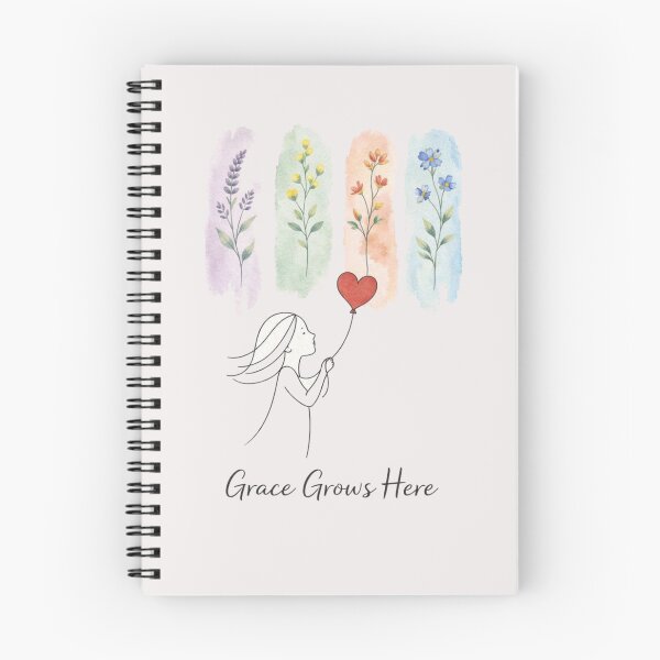 Item preview, Grace Grows Here T-Shirt – Floral Minimal Aesthetic Art Tee designed and sold by KDesignCrafts.