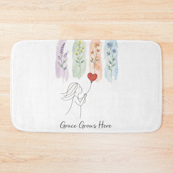 Item preview, Grace Grows Here T-Shirt – Floral Minimal Aesthetic Art Tee designed and sold by KDesignCrafts.