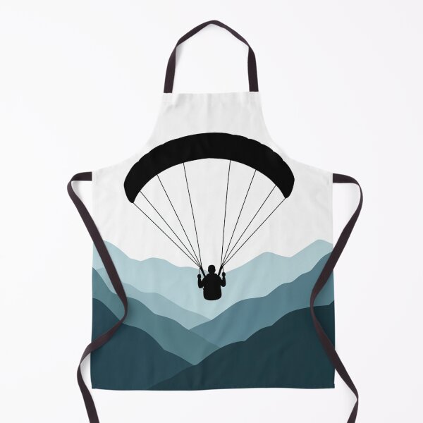 Item preview, Paragliding Over Mountains – Minimalist Adventure Landscape Art designed and sold by myforestfog.