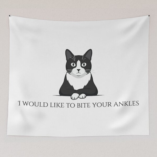 Item preview, Let Us Discuss Your Ankles Funny Tuxedo Cat designed and sold by Petzzz.
