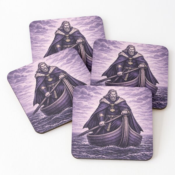 Item preview, Thor Norse God from Norse Mythology in boat designed and sold by chihuahuashower.