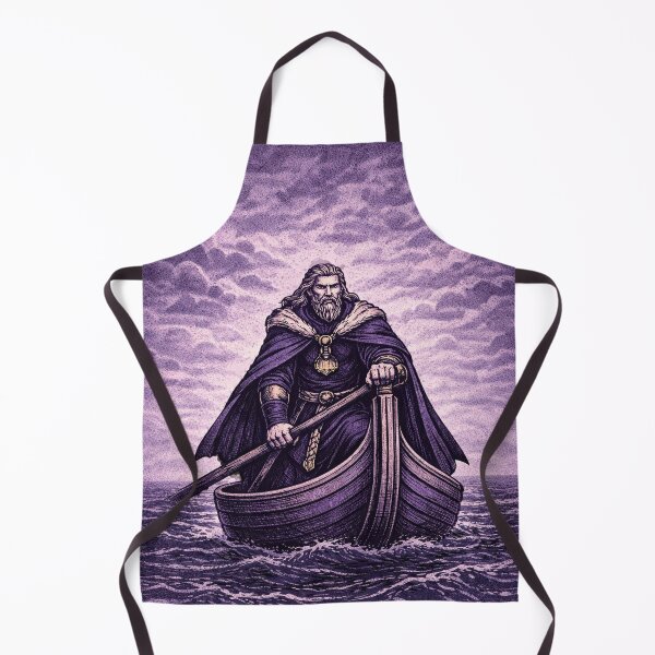 Item preview, Thor Norse God from Norse Mythology in boat designed and sold by chihuahuashower.