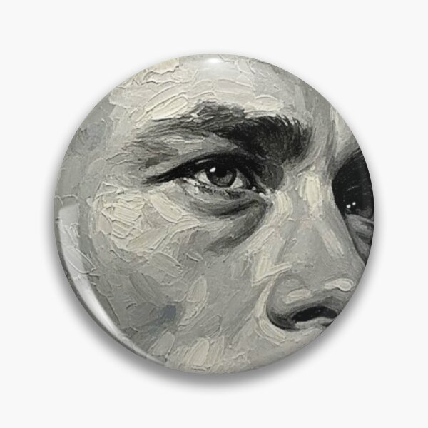 Item preview, The Gaze of a Rebel: James Dean Monochrome Impasto Art designed and sold by Art's Diner.