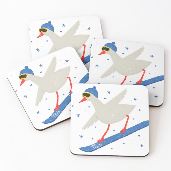 Item preview, Snowboarding goose in the snow designed and sold by AlfeArts.