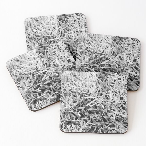 Item preview, Close-Up Of Craggy Moss And Dried Shrub On Rock Ledge In Monochrome Texture designed and sold by Nmallia.