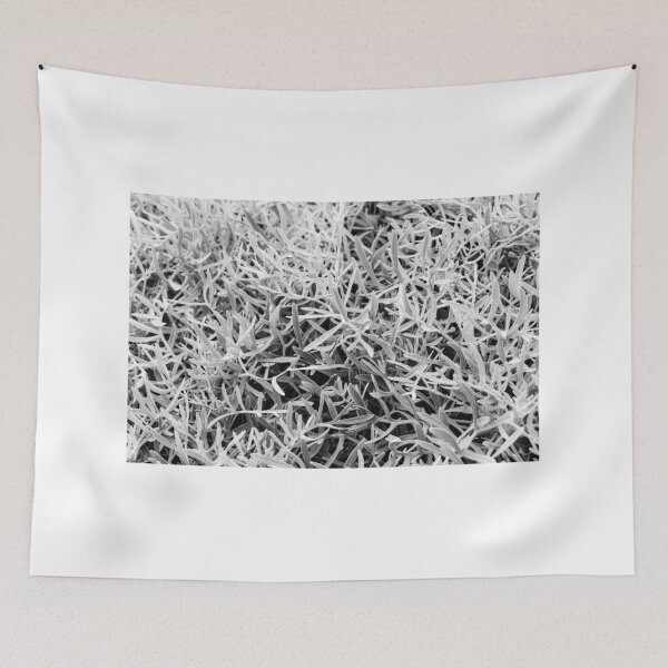 Item preview, Close-Up Of Craggy Moss And Dried Shrub On Rock Ledge In Monochrome Texture designed and sold by Nmallia.